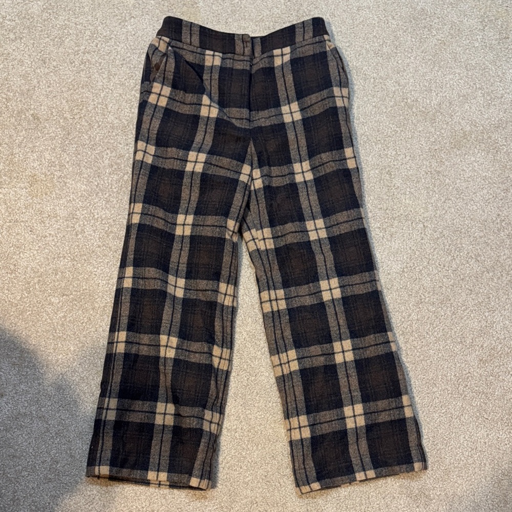 Women's Plaid Wool Pants